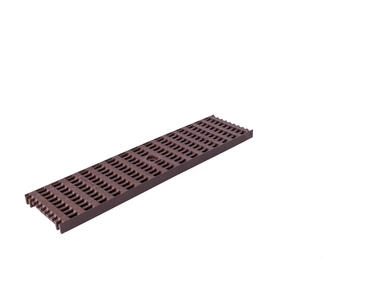 Zdjęcie: Odwodnienie liniowe krata PVC brąz B125, 500x126x20 mm ZMM MAXPOL