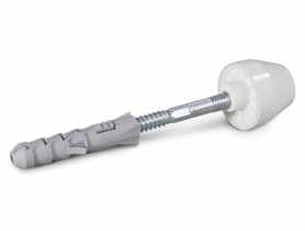 Mocowanie umywalkowe KPU biały kapturek wkręt 8x120 mm z łbem sześciokątnym 2 szt. KOELNER