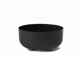 Donica plastikowa misa Sofia 30 cm czarna LAMELA PLASTIC