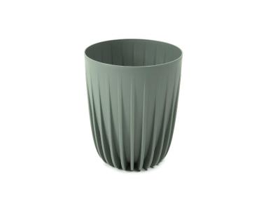 Zdjęcie: Donica Mira 25 cm szarozielona LAMELA PLASTIC