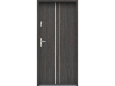 Zdjęcie: Drzwi wejściowe do mieszkań Bastion A-38 Wenge deska 90 cm prawe ODR KR CENTER
