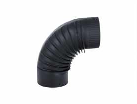 Kolano dymowe pieca żaroodporne 12 cm - 90 stopni NERGIS