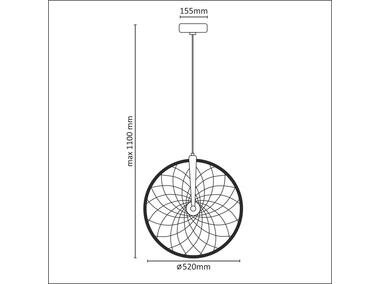 Zdjęcie: Lampa wisząca Bicykl czarna IL MIO