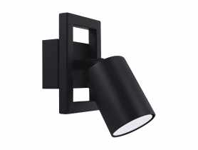 Oprawa ścienno-sufitowa Hubert GU10 1L kolor czarny max 35 W STRUHM