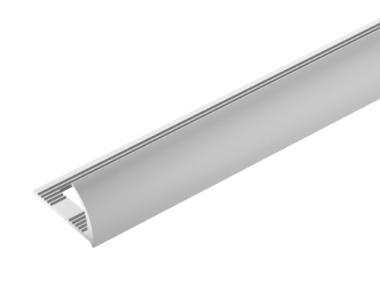 Zdjęcie: Profil krawędziowy owalny 10 mm - 2,5 m srebrny CEZAR
