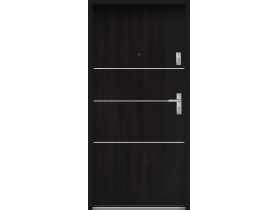 Drzwi wejściowe do mieszkań Bastion A-66 Heban 80 cm lewe OSPŁ KR CENTER