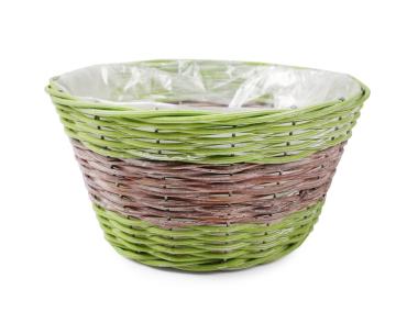 Zdjęcie: Osłonka wiklinowa na doniczkę 25x25x13 cm TIN TOURS