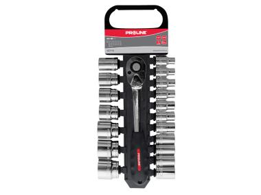 Zdjęcie: Zestaw nasadek CV 1/2, 8-32 mm - 19 szt. PROLINE