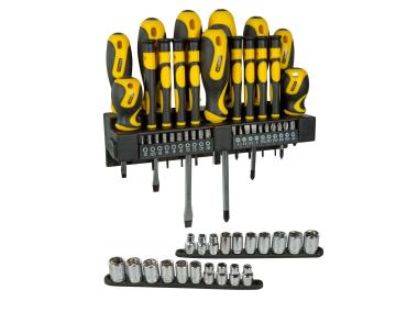 Zdjęcie: Zestaw wkrętaków, nasadek i bitów, 57 elementów STANLEY