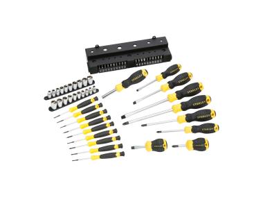 Zdjęcie: Zestaw wkrętaków, nasadek i bitów, 57 elementów STANLEY