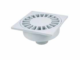 Wpust z prostym odpływem fi 50, 150x150x83 mm ZMM MAXPOL