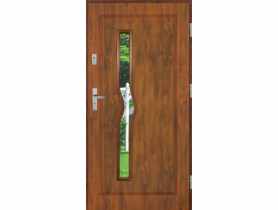 Drzwi zewnętrzne stalowo-drewniane Disting Mario 05 Dąb złoty 80 cm prawe KR CENTER