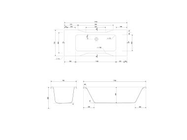 Zdjęcie: Wanna Pure SP 170x70 cm CERSANIT