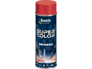Zdjęcie: Lakier uniwersalny ogólnego zastosowania Super Color Universal ognista czerwień 400 ml BOSTIK