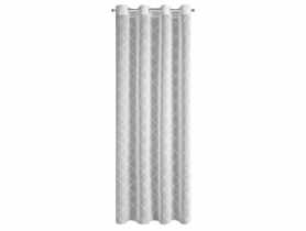 Firana Joanne 140 x 250 cm biało - srebrna na przelotkach EUROFIRANY