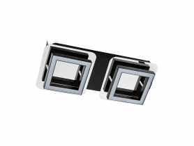 Oprawa ścienno-sufitowa SMD  Led Lipsk 2L NW  kolor chrom/czarny 2 x 5 W STRUHM