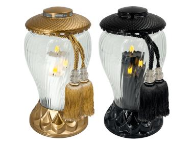 Zdjęcie: Znicz Sapporo z wkładem LED 34 cm SANTA MAROZZA