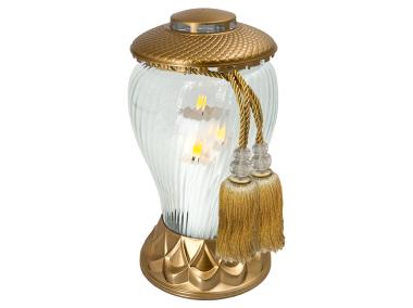 Zdjęcie: Znicz Sapporo z wkładem LED 34 cm SANTA MAROZZA