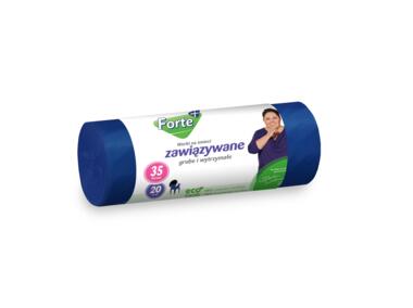 Zdjęcie: Worki na śmieci zawiązywane 35 L - 20 szt. FORTE+
