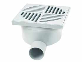 Wpust z bocznym odpływem fi 50, 150x150x130 mm ZMM MAXPOL