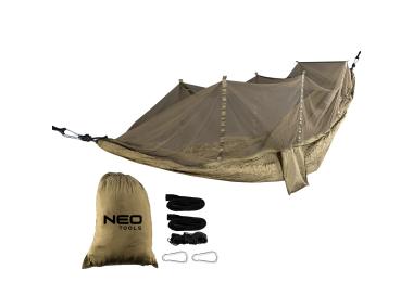Zdjęcie: Hamak z moskitierą 330 x 140 cm zestaw NEO