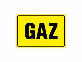 Oznaczenie "GAZ" 10x15 cm METRO