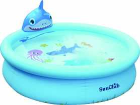Basen dziecięcy z natryskiem Rekin 3D 190x47 cm SUN CLUB
