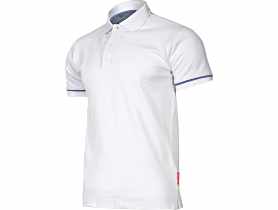 Koszulka Polo, 220g/m2, biała, L, CE, LAHTI PRO