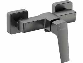 Bateria Blur, titanium, natryskowa bez kompletu natryskowego DEANTE