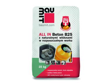 Zdjęcie: Beton C20/25 wzmocniony naturalnymi włóknami All In Beton B25 -30 kg BAUMIT