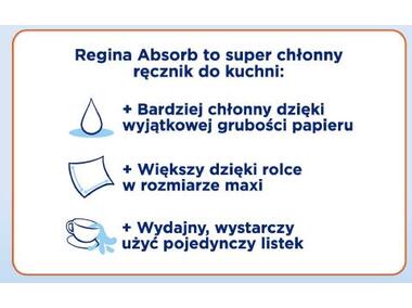 Zdjęcie: Ręcznik papierowy Absorb 1 rolka REGINA