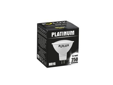 Zdjęcie: Żarówka LED 12V MR16 SMDCW 3,3 W PBT+CV Platinum POLUX