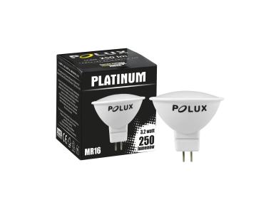 Zdjęcie: Żarówka LED 12V MR16 SMDCW 3,3 W PBT+CV Platinum POLUX
