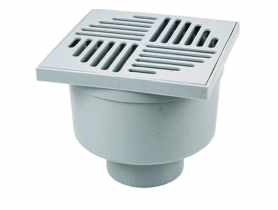 Wpust z prostym odpływem fi 75, 150x150x130 mm ZMM MAXPOL