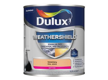 Zdjęcie: Emalia Dulux Weathershield kawowy RAL 1001 DULUX