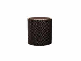 Doniczka okrągła rattan 28 cm brązowa CURVER