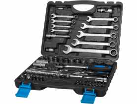 Zestaw 82 szt. nasadek 1/2, 1/4,4-32 mm z kluczem płasko-oczkkowym 8-22 mm MEGA