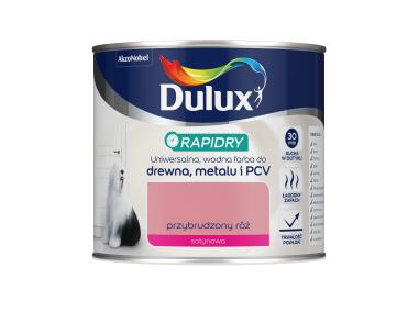 Zdjęcie: Farba do drewna, metalu i PCV Rapidry 0,4 L przybrudzony róż DULUX