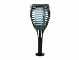 Lampa solarna Flame multi plastik czarna POLUX