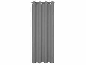 Zasłona Lidia 140x250 cm srebrna na przelotkach EUROFIRANY