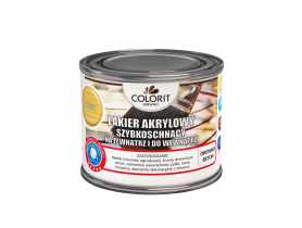 Lakier akrylowy szybkoschnący na zewnątrz i do wewnątrz, głęboki mat 375 ml COLORIT