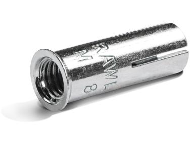 Zdjęcie: Ocynkowana kotwa tulejowa z gwintem wewnętrznym i kołnierzem R-DCL M12x50 mm 50 sztuk RAWLPLUG