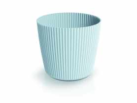 Doniczka Milly Round jasny szary, wysokość 11,4 cm PROSPERPLAST