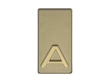 Zdjęcie: Litera PCV samoprzylepna "A" oliwka METRO