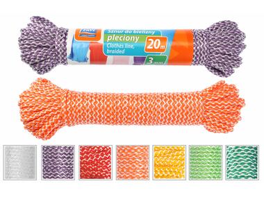 Zdjęcie: Sznur do bielizny pleciony 3mm, 20m SIMPLE SOLUTIONS