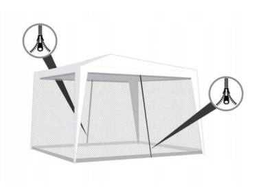 Zdjęcie: Moskitiera do altany ogrodowej 200x590 cm HAPPY GREEN