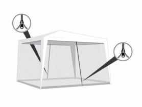Moskitiera do altany ogrodowej 200x590 cm HAPPY GREEN