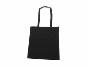 Torba Bawełniana 38x42 cm z długim uchem, Czarna SIMPLE SOLUTIONS