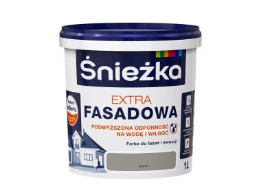 Zdjęcie: Farba Extra Fasadowa Szary 1L N ŚNIEŻKA