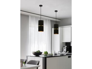 Zdjęcie: Lampa wisząca Gina 1x60 W E27 czarny CANDELLUX
